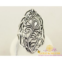 Серебряное кольцо без камней 1264